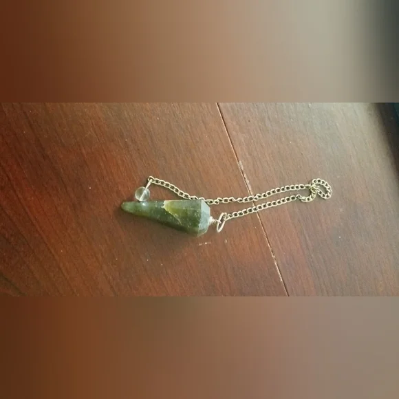 Chain with Brown Stone Pendant energy crystal - Picture 2 of 4